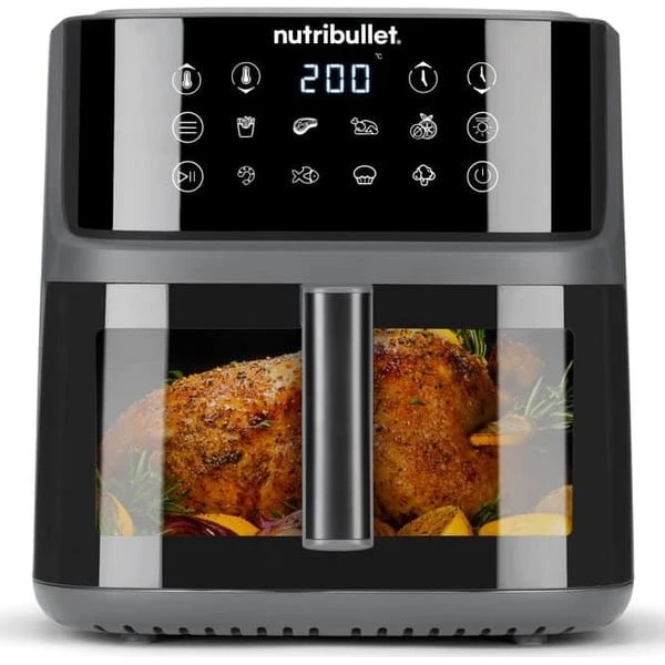 NutriBullet CrispLite Vision Airfryer 8L - 2000W - Sort