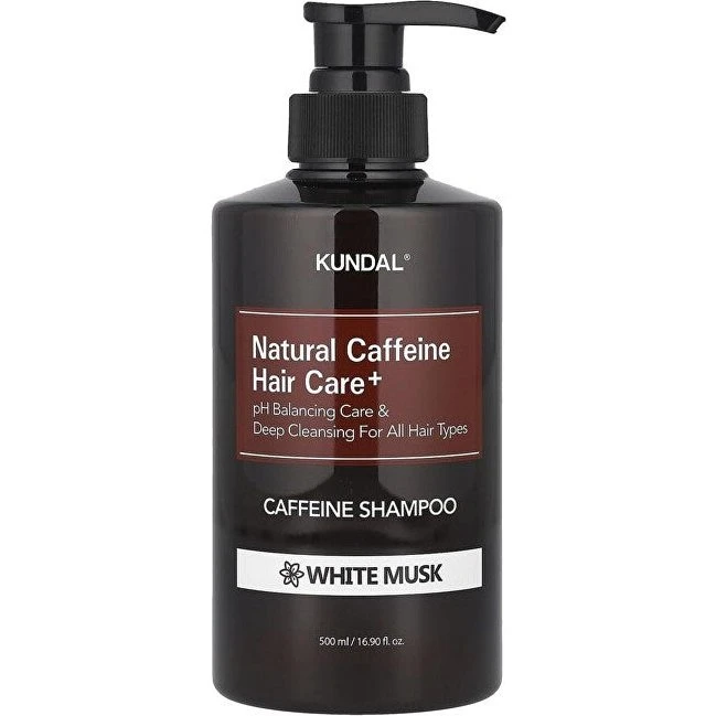 KUNDAL Koffein Shampoo White Musk mod hårtab, 500 ml