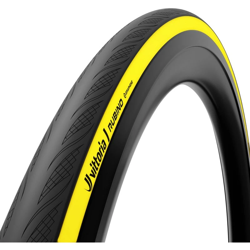 Vittoria Road Rubino V Folding Cykeldæk 700x26-34 - Gul