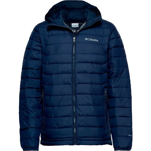 Columbia Powder Lite herre hættejakke - sort/orange XL