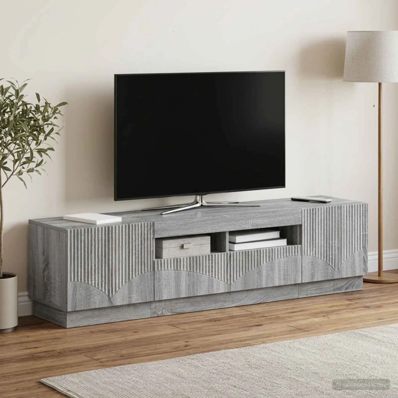 vidaXL HOORN LED TV-skab 5-delt i Grå Sonoma