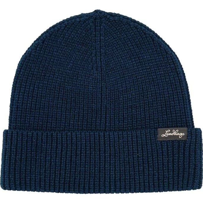 Lundhags Core Ribbed Beanie Deep Blue (OS)