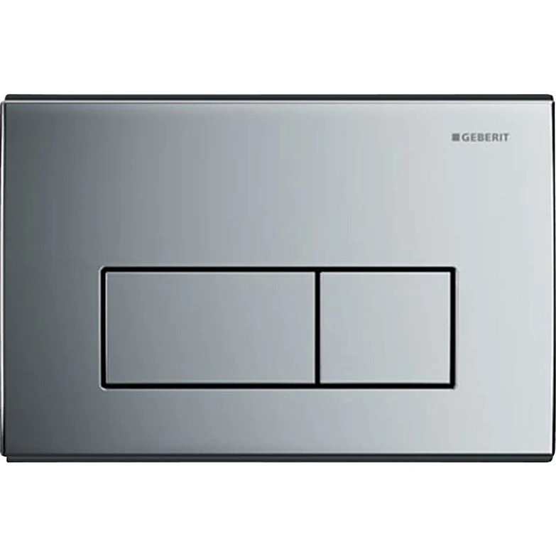 Geberit Kappa50 betjeningsplade blankforkromet metal