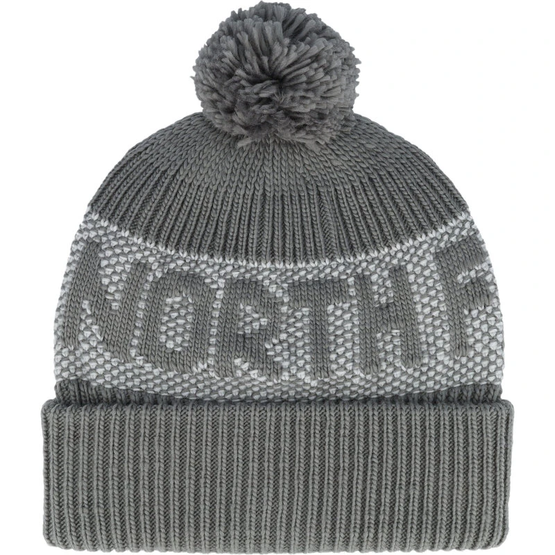 The North Face Retro Cabin Beanie Smoked Pearl Hi Pom