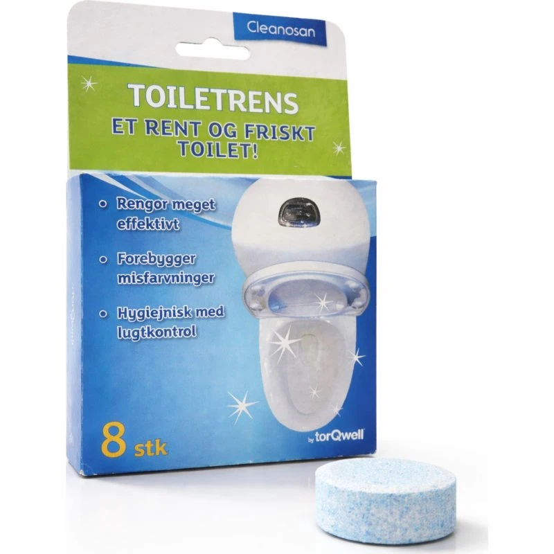Cleanosan Toiletrens Tabs - 8 stk - Mod kalk og misfarvninger