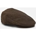 Brixton Hooligan Herringbone Flat Cap - Brown/Khaki