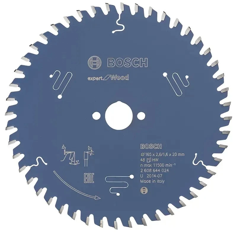 Bosch Expert for Wood Rundsavsklinge 165x20x2,6mm 48t
