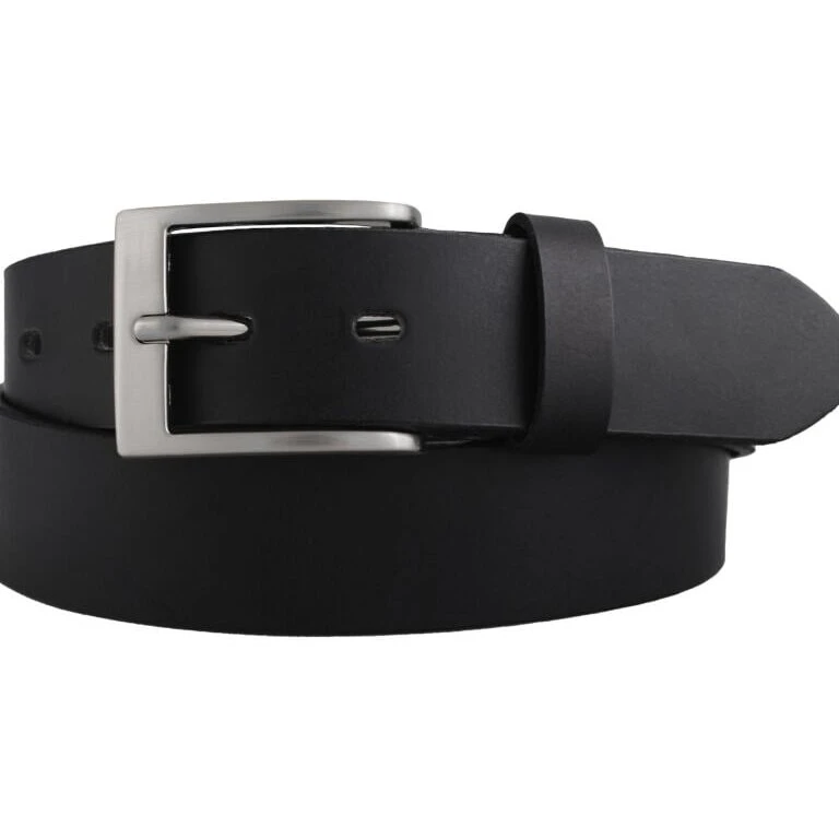 Bosswik Blackstone sort læderbælte 95 cm (35 mm)