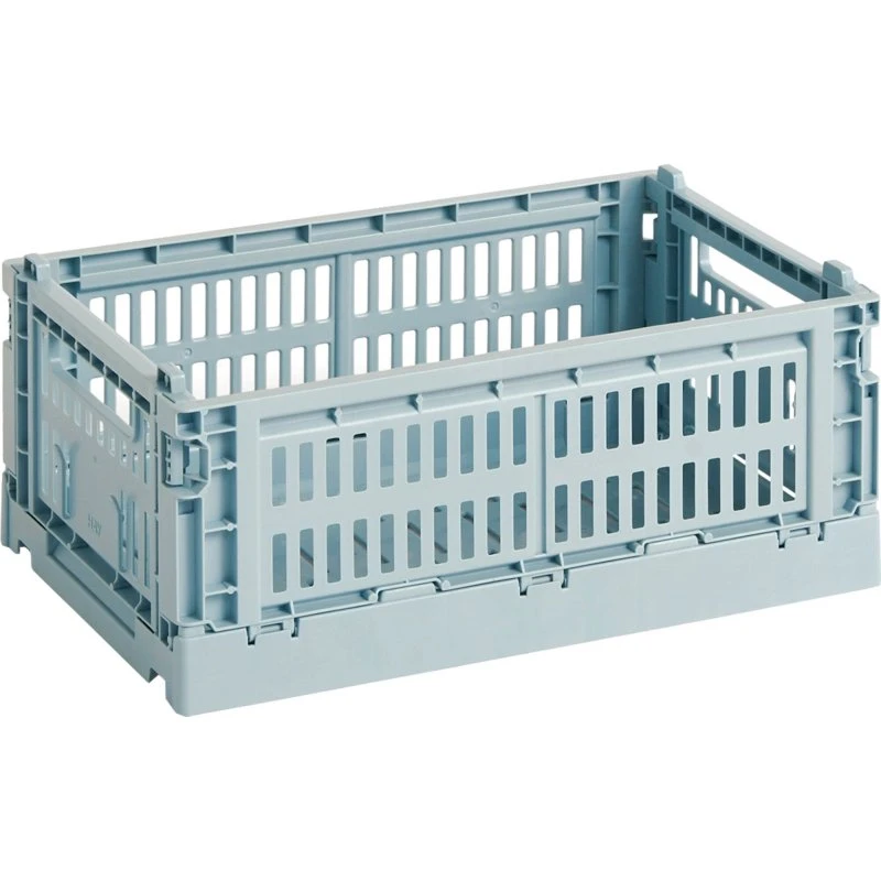 HAY Colour Crate Opbevaringskasse, Small, Dusty Blue