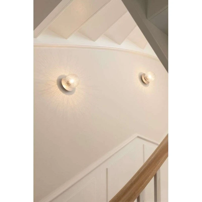 Nuura Liila 1 Væglampe/Loftlampe - Sølv/Klar - Ø 14 cm