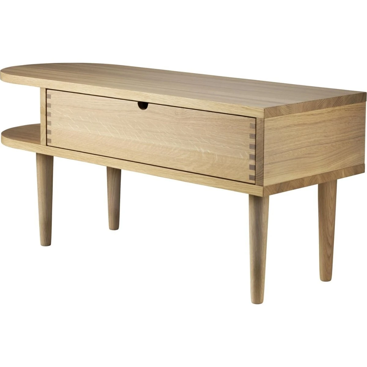 FDB Møbler F24 Bænk 90 x 35 cm i matlakeret egetræ