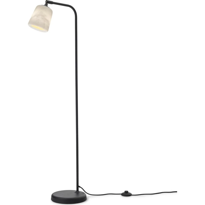 New Works Material The Black Sheep Gulvlampe i Hvid Marmor