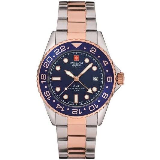 Swiss Alpine Military GMT Deep Blue 42 mm Herreur