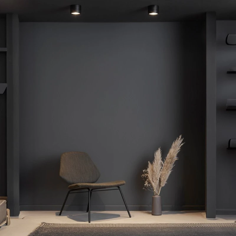 Loom Design Ray Spot Black - Moderne Loft- og Vægspot