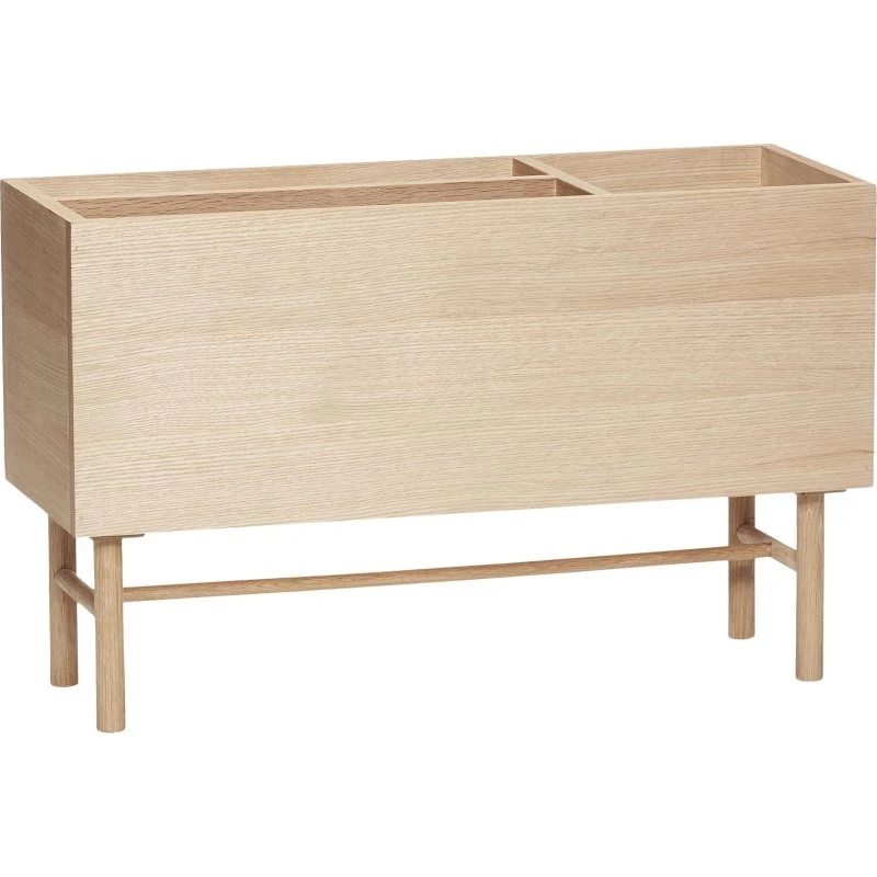 Hübsch Ground Plantekasse Natur - Egetræ 80x30x50 cm