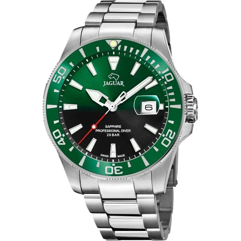Jaguar Executive Diver J860/B, grøn skive 44 mm