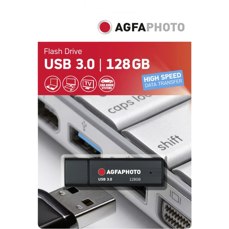 AgfaPhoto 10572 128GB USB-A-nøgle, sort