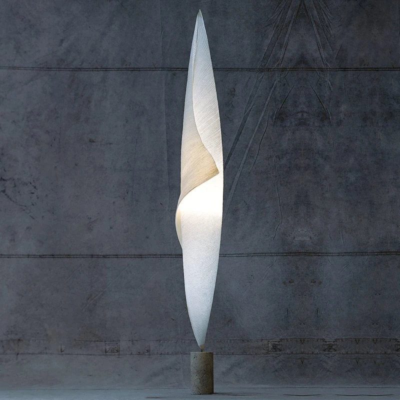 Ingo Maurer Wo-Tum-Bu 1 Gulvlampe - Natural White/Gray