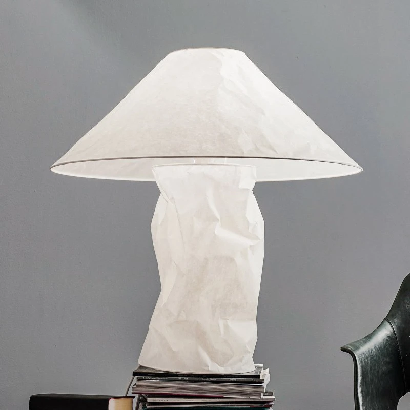 Ingo Maurer Lampampe Bordlampe i Japansk Papir
