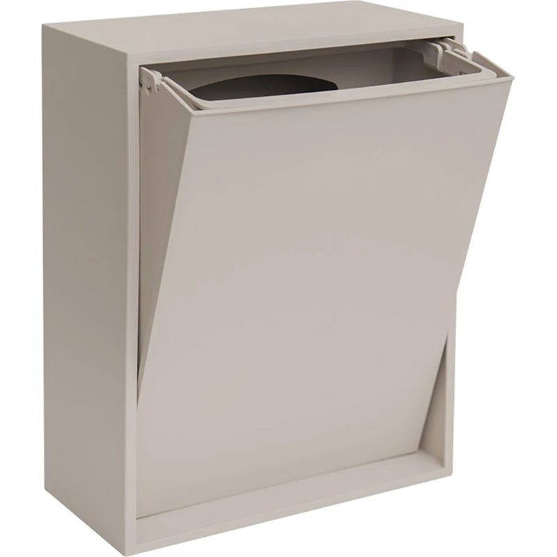 ReCollector Recycling Box 12L - Silver Cloud Grey