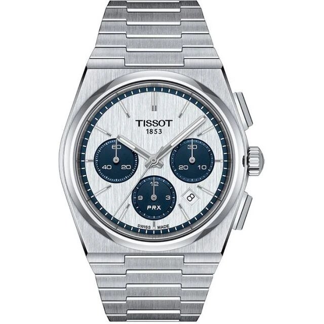 Tissot PRX Automatic Chronograph T1374271101101, 42 mm blå