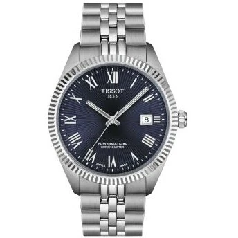 Tissot Ballade Powermatic 80 COSC 39 mm Stål/Blå T1564081104300