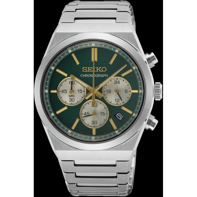 Seiko Conceptual SSB461P1 – herreur, grøn skive, kronograf