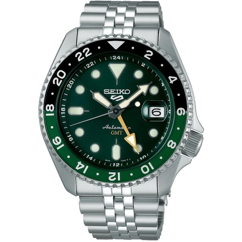 Seiko 5 Sports GMT SSK035K1 – automatisk, grøn 43mm