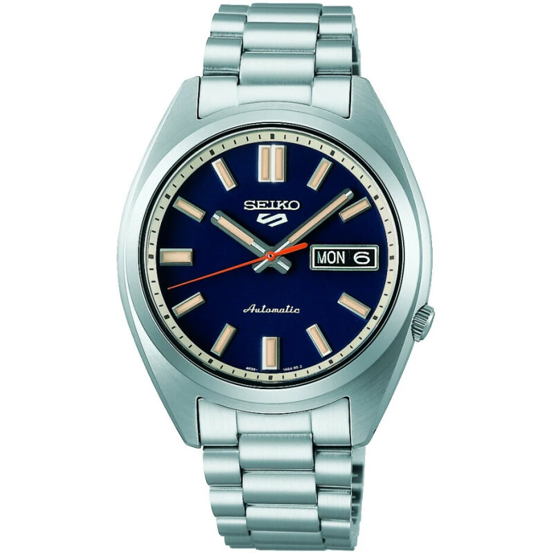 Seiko 5 Sports SRPK87K1 – 37 mm sølv/blåt herreur