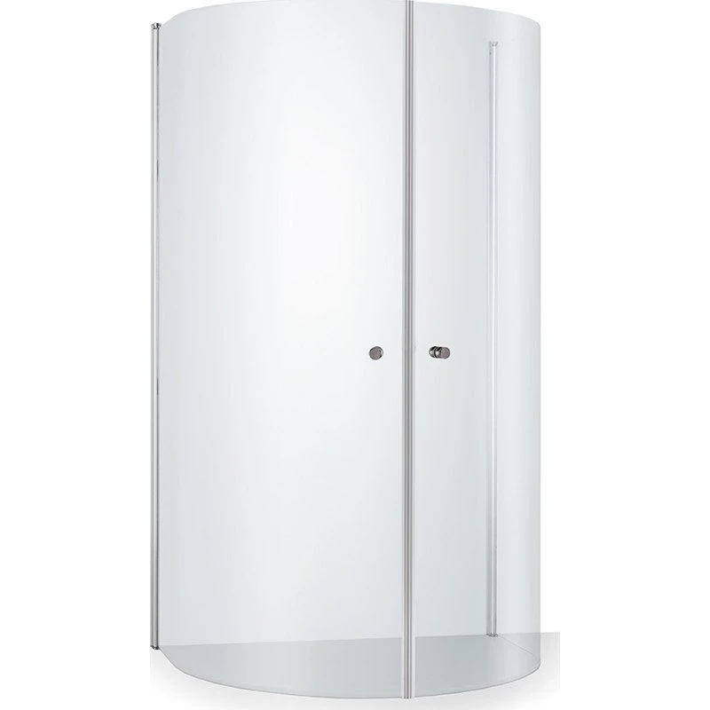 Brasta Ada brusehjørne 93x80 cm, klart glas, krom profil