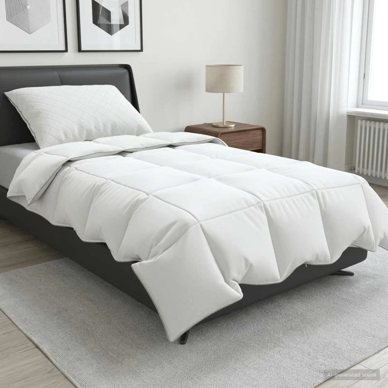 vidaXL FULDA dyne sæt 2 stk. 155x200 cm 90% gåsedun Sommer