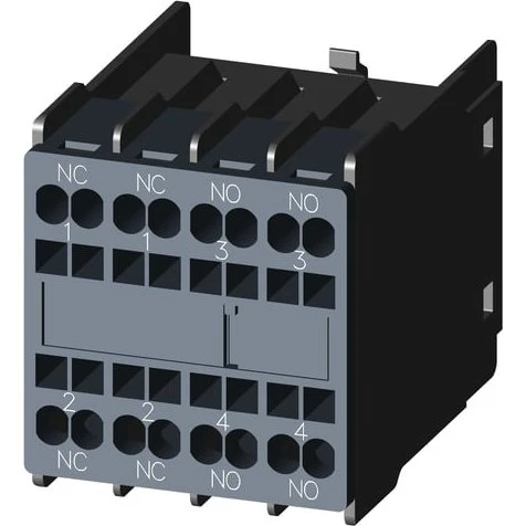 SIRIUS 3RH29 Hjælpeblok Front 2NO+2NC Fjeder