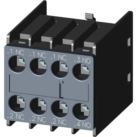 SIRIUS 3RH29 Hjælpeblok Front 1NO+3NC Skrue