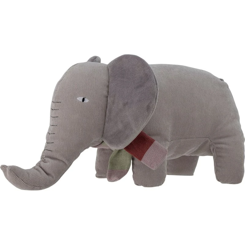 Bloomingville MINI Ferdinand Blød Elefantbamse, Grå, 40 cm