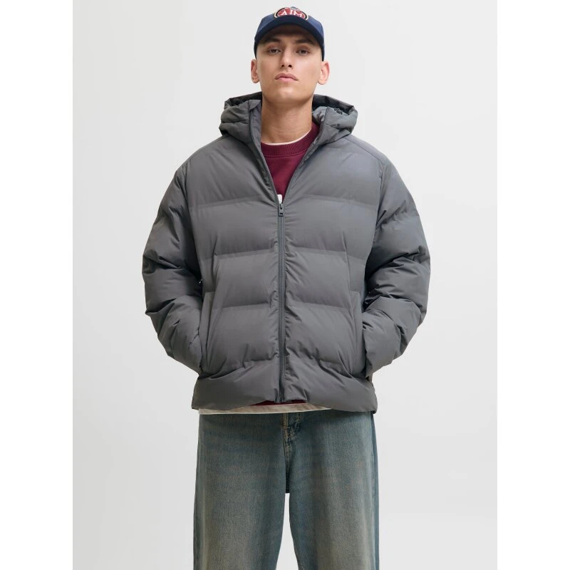 Jack & Jones JJESOHO Puffer Hood dynejakke – Castlerock