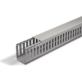 Ledningskanal 100x100 mm 4/6 mm - RAL 7030 Grå