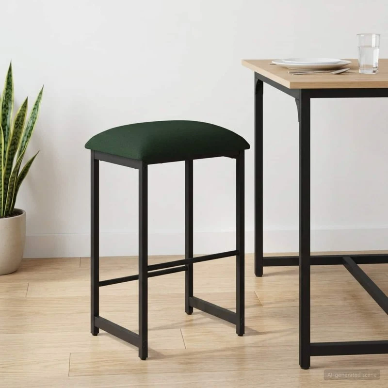 vidaXL Barstol Mørkegrøn 40 x 32 x 74 cm i konstrueret træ