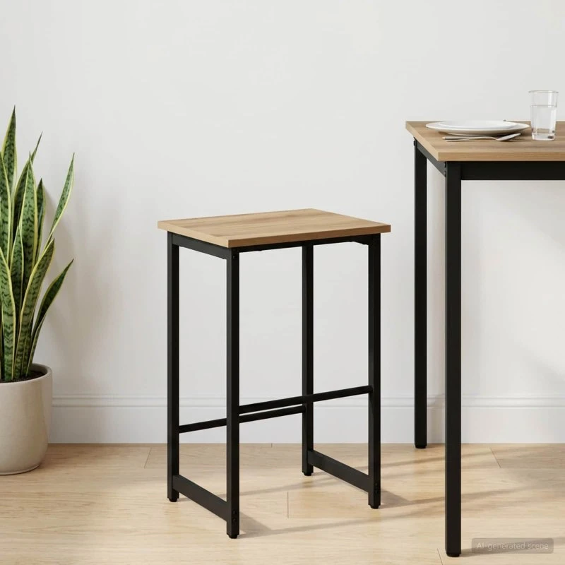 vidaXL Barstol Artisan-eg 40 x 32 x 74 cm