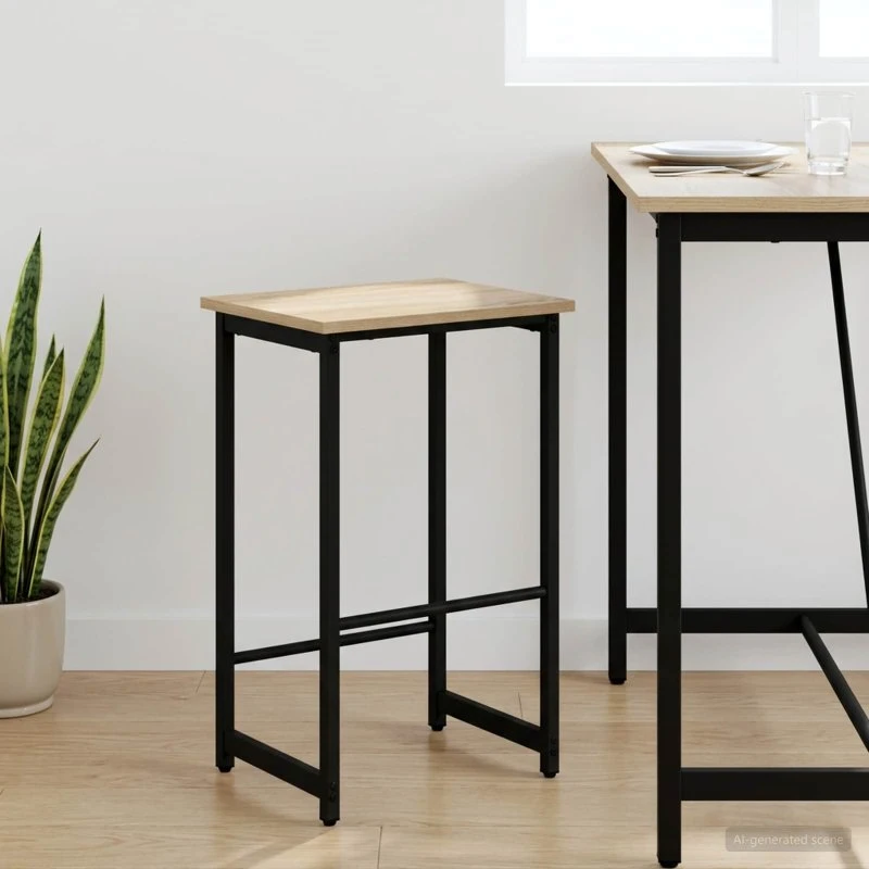 vidaXL Barstol Sonoma-eg 40 x 32 x 64 cm