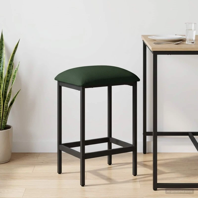 vidaXL Barbænk Mørkegrøn 40x32x74 cm i konstrueret træ