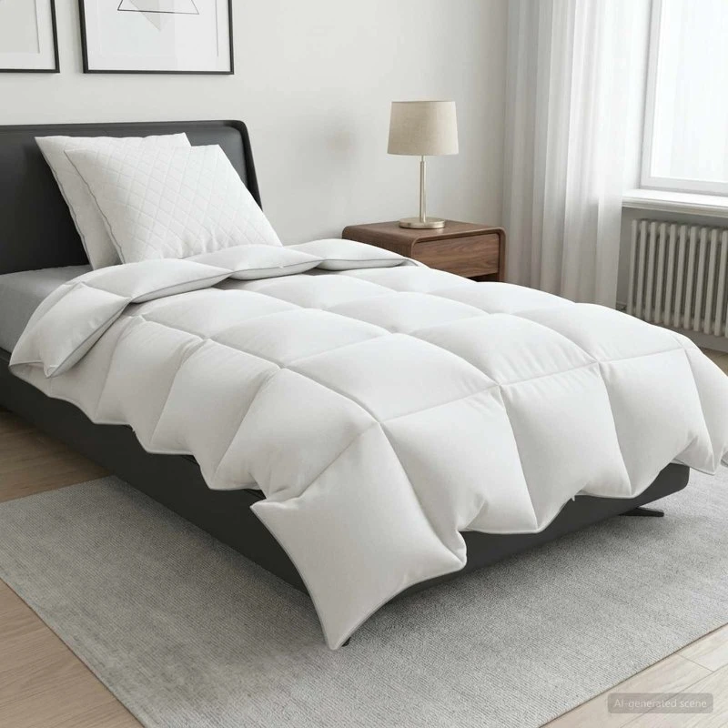 vidaXL FULDA 3-delt dyne sæt med 90% gåsedun, 135x220 cm