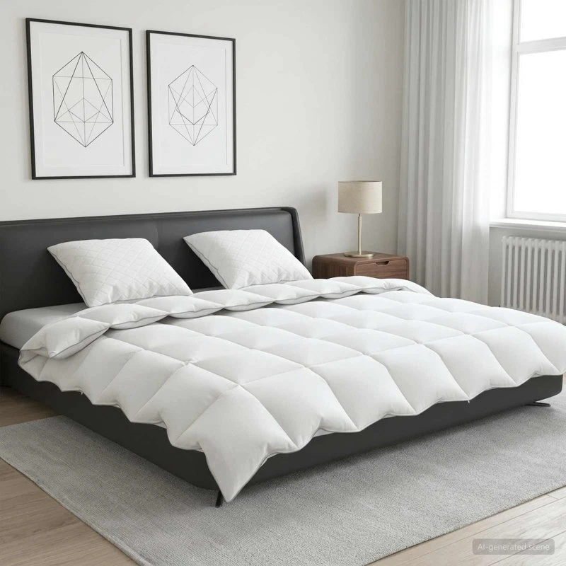 vidaXL FULDA 3-delt gåsedunsæt 200x200 cm - Vinter 300 GSM