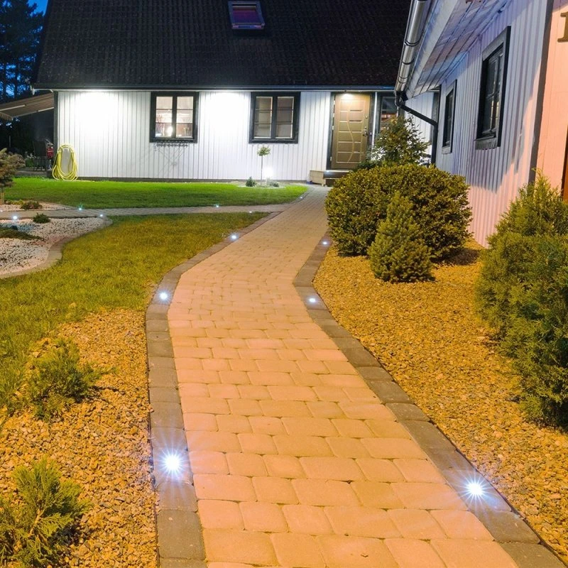 V-Tac GU10 mini nedgravningsspot - Firkantet, rustfrit stål