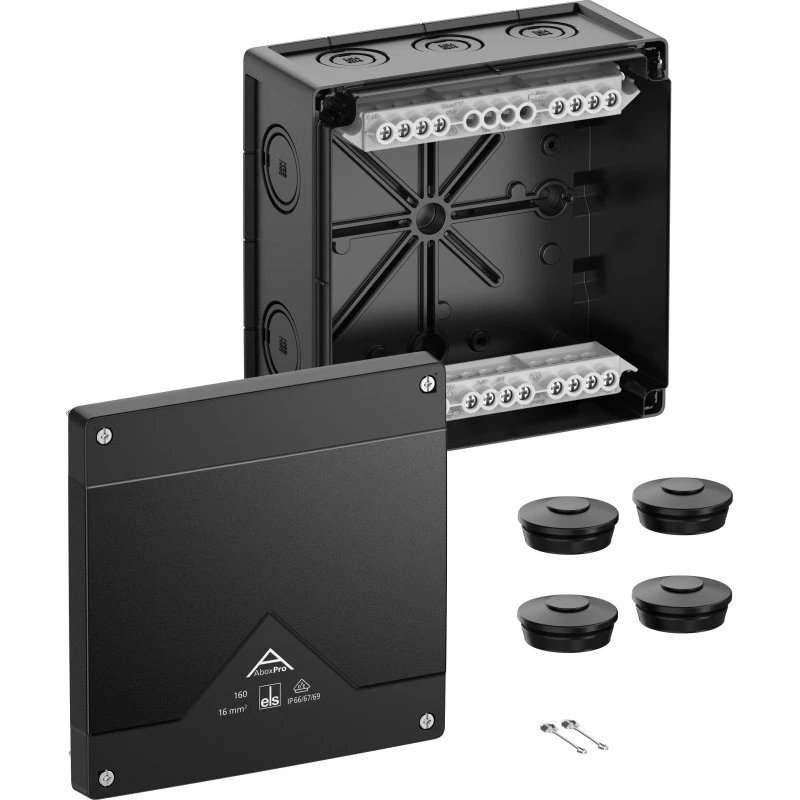 Spelsberg Abox Pro forgreningsdåse, sort