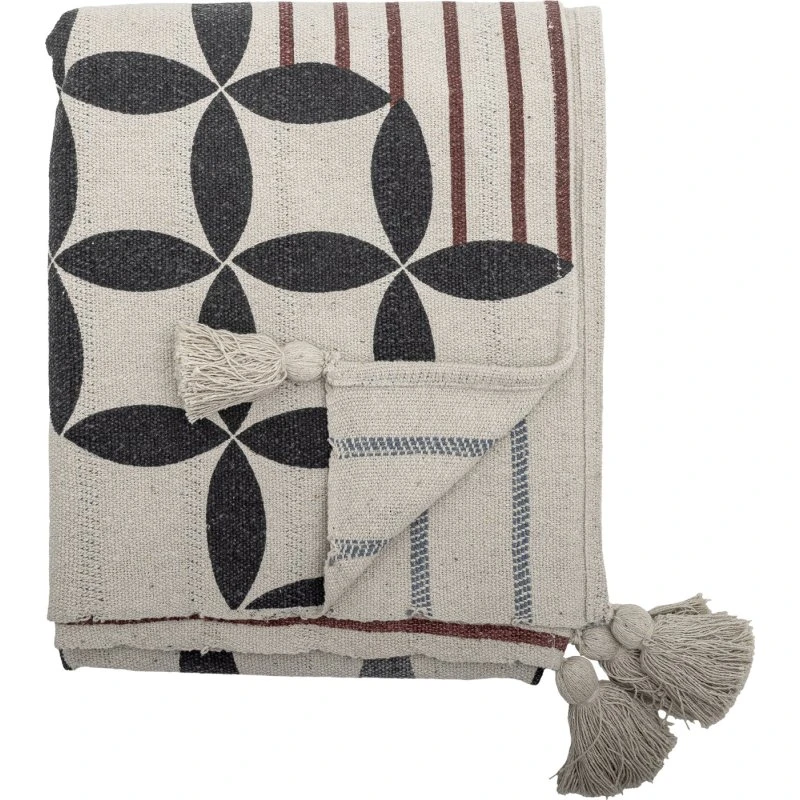 Bloomingville Forma Plaid - Natur - 160x130 cm