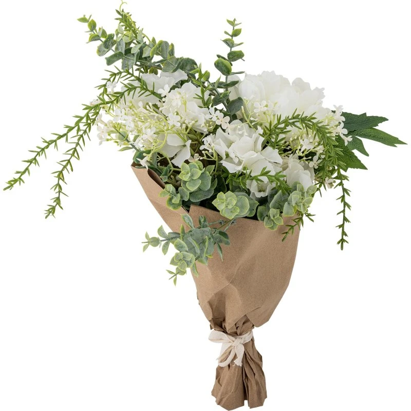 Bloomingville Lustre Buket - Hvid Kunstig Blomst - Ø23 x H43 cm