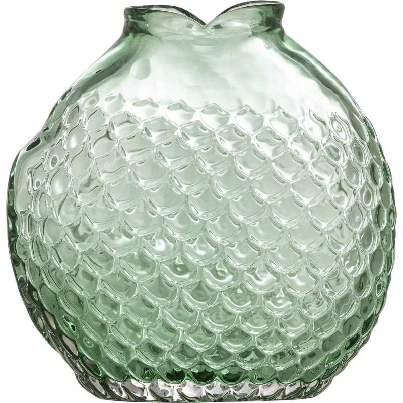 Creative Collection Bree Vase - Grøn Mundblæst Glas - 15,5 cm