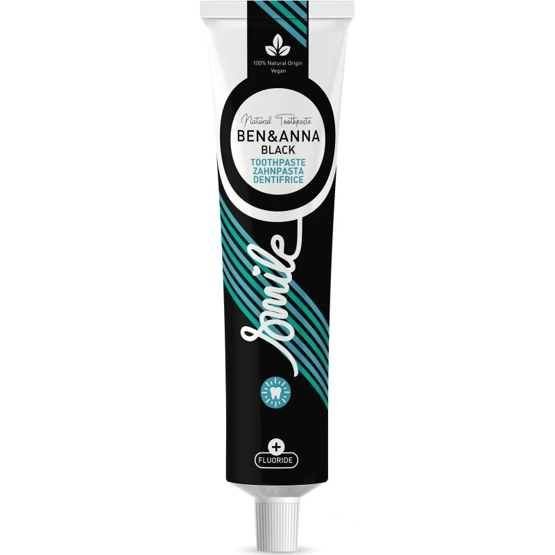Ben & Anna Sort tandpasta med aktivt kul 75ml