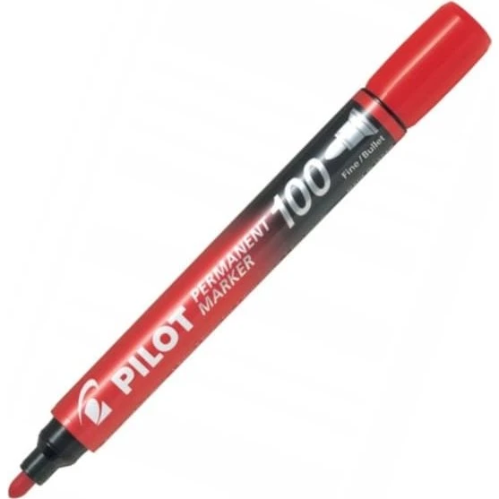 Pilot Permanent Markør 100 Rund Rød SCA-100-R