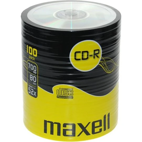 Maxell CD-R 80XL 52x 700 MB - 100 stk. Spindel